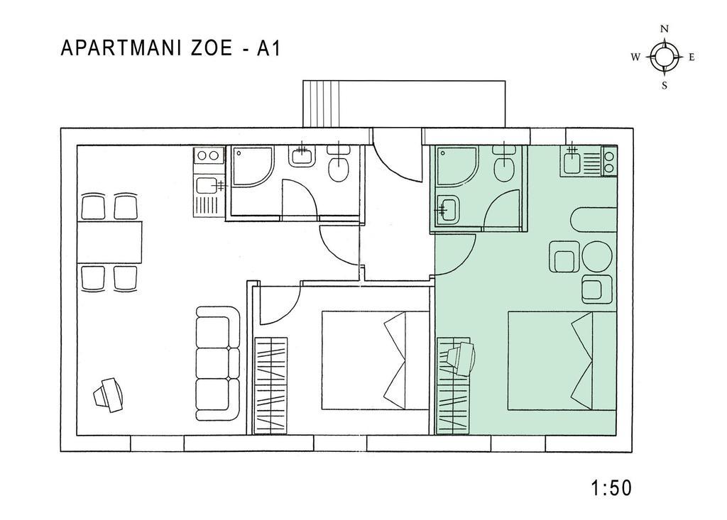 Apartments Zoe Bol Habitación foto